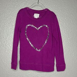 Crewcuts Purple Heart long sleeve top